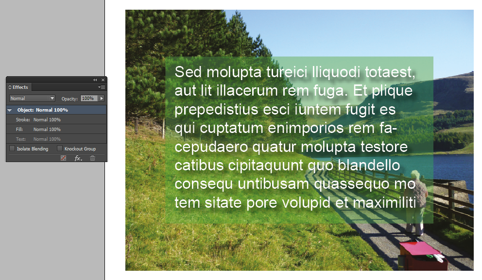 text frame effects adobe indesign