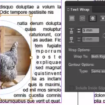 Adobe InDesign Text Wrap circle
