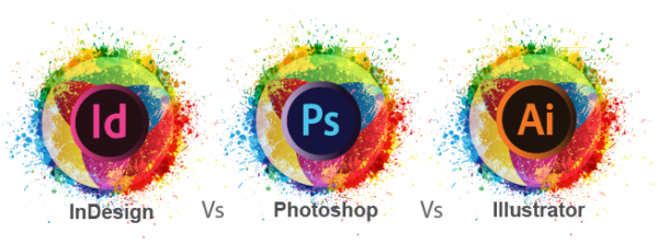 adobe illustrator vs indesign vs photoshop
