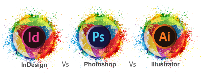 adobe illustrator vs indesign vs photoshop